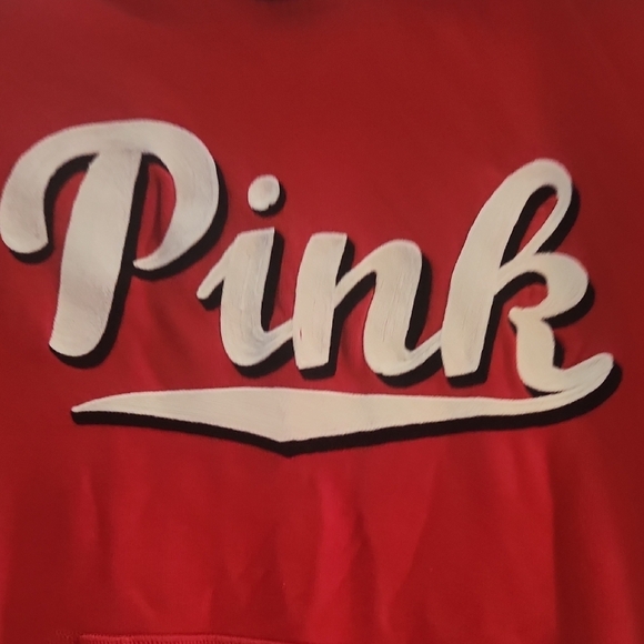 PINK Victoria's Secret Red Hoodie - Picture 3 of 7